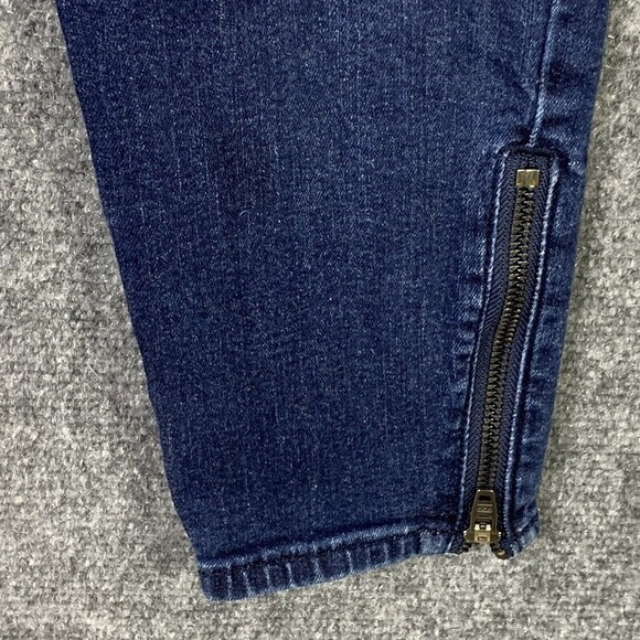 Gap 1969 True Skinny Jeans Women 27 Tall Dark Wash Zip Pockets & Ankles - Picture 4 of 12